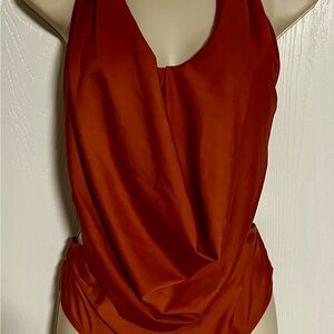 Rust Orange Halter Top